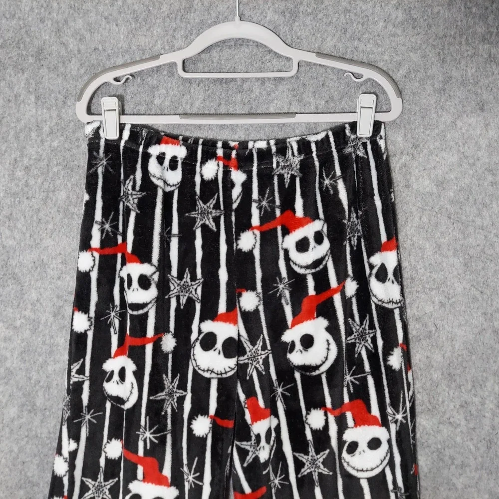 Disney Pajama Pants M Nightmare Before Christmas Jack Skellington Fleece Pull On - Picture 10 of 15